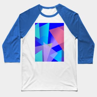 Multicolored and youthful triangle Baseball T-Shirt